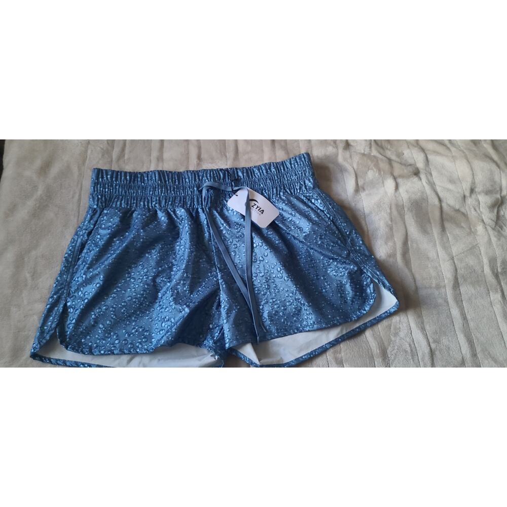 Zyia Active Blued Steel Bubble Hi-Rise bomber XL shorts NEW